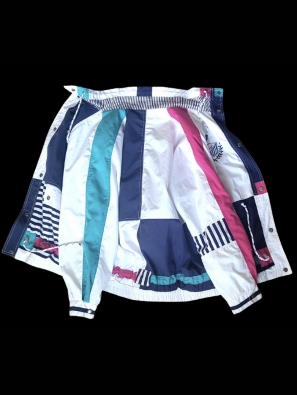 Izzi Jacket Vintage 80's 90s Multicolored, Size M, Shoulder Pads